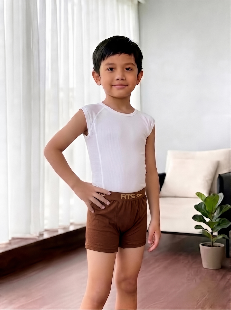 Dollu Drawer for Kids – Soft & Comfortable Boys Innerwear-Brown