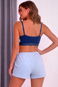 Crazy Womens Sports Bra –Adjustable Comfort Fit Bra-Blue 2