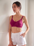 Queen Bra for Women – Teal Full Coverage Comfort Bra-Perple 1
