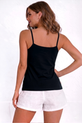 Royal Adjustable Slip for Women –Cotton Camisole with Adjustable Straps-Black 2