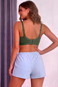 Sona Semi Padded Bra for Women – Skin Beige Comfort Support Bra-Green 2