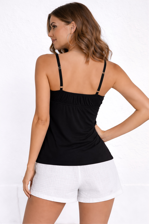 Beauty Bra Slip for Women – Soft & Stylish Sleeveless Camisole Top-Black