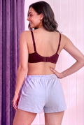 Queen Bra for Women – Teal Full Coverage Comfort Bra-Maroon 2