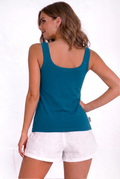 Women’s Cotton Vest Slip – Soft Sleeveless Tank Top for Everyday Comfort-Sky Blue 2