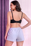 Queen Bra for Women – Teal Full Coverage Comfort Bra-Black 2