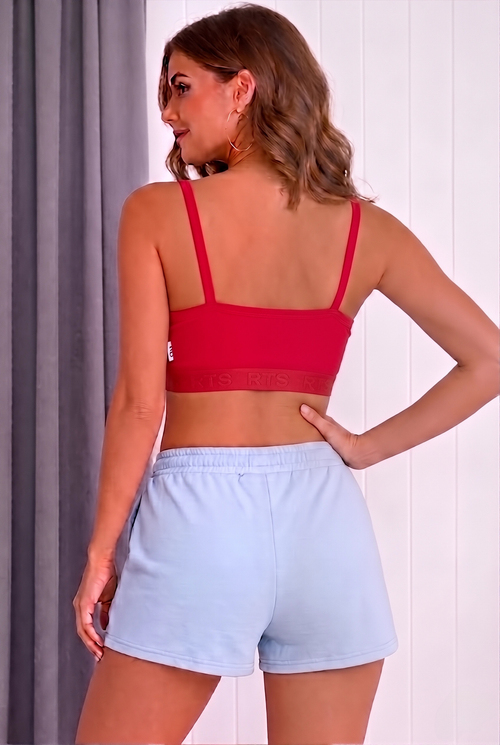 Crazy Womens Sports Bra –Adjustable Comfort Fit Bra-Red
