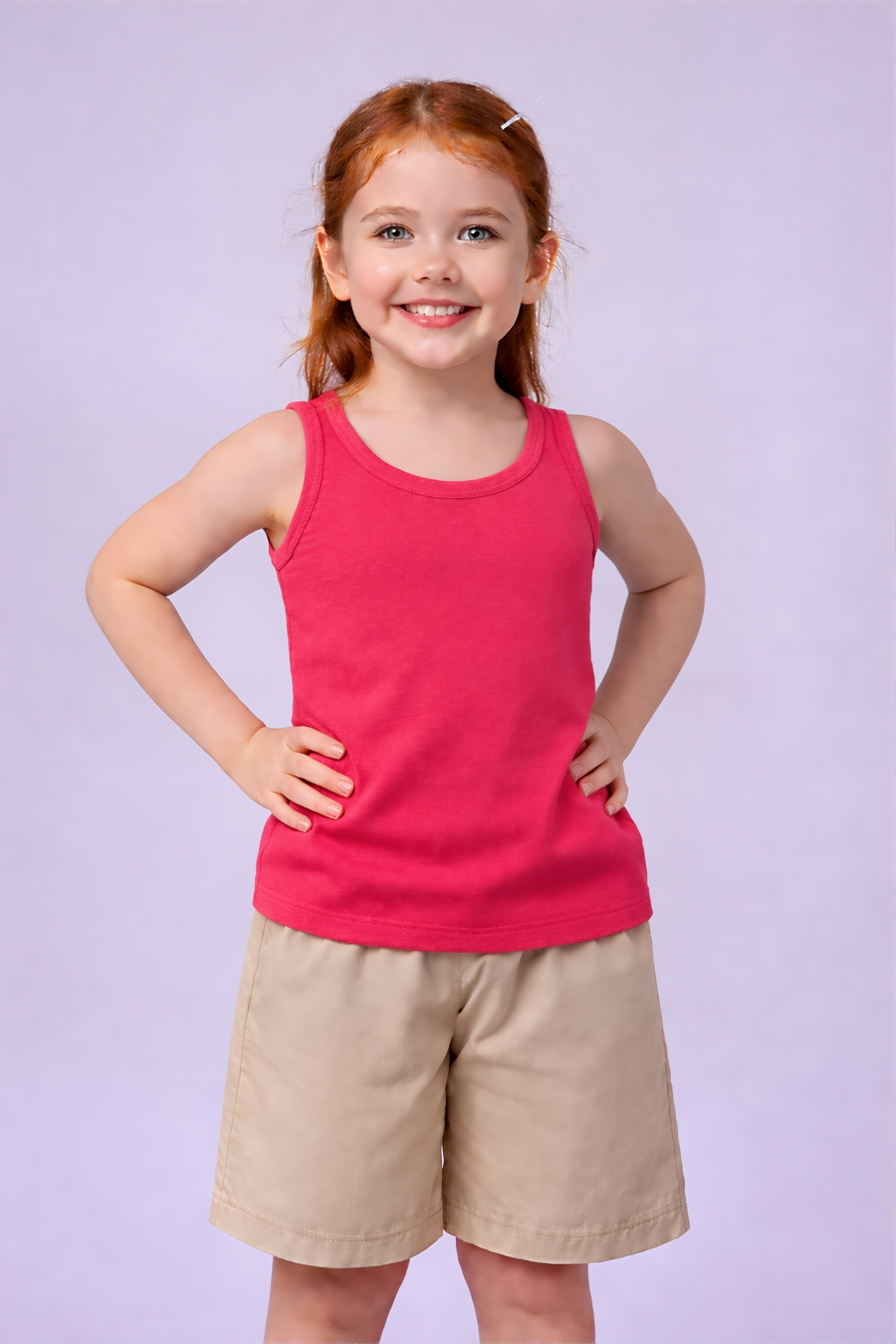 Kids Cotton Vest Slip Set – Soft & Comfortable Sleeveless Innerwear for Kids-Red