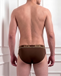 Men’s Premium Brief Underwear – Soft & Comfortable Everyday Fit-Brown 2