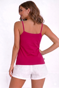 Royal Adjustable Slip for Women –Cotton Camisole with Adjustable Straps- Pink 2
