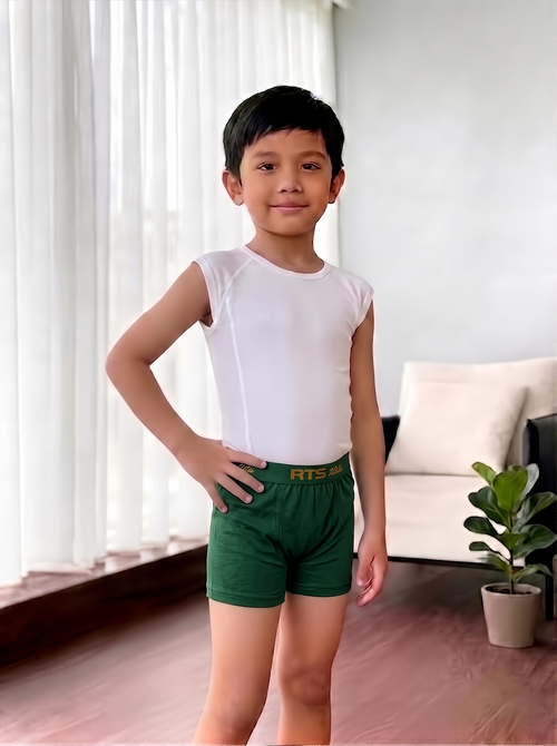 Dollu Drawer for Kids – Soft & Comfortable Boys Innerwear-Green