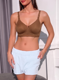 Sona Semi Padded Bra for Women – Skin Beige Comfort Support Bra-Brown 1