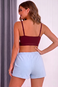 Crazy Womens Sports Bra –Adjustable Comfort Fit Bra-Dark Maroon 2