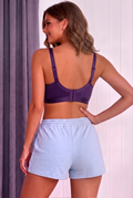 Sona Semi Padded Bra for Women – Skin Beige Comfort Support Bra-Royal Purple 2