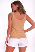 Women’s Cotton Vest Slip – Soft Sleeveless Tank Top for Everyday Comfort-Sandal 2