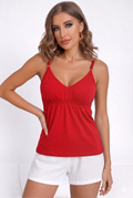 Beauty Bra Slip for Women – Soft & Stylish Sleeveless Camisole Top-Red 1