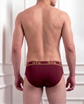 Men’s Premium Brief Underwear – Soft & Comfortable Everyday Fit-Maroon 2