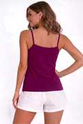 Royal Adjustable Slip for Women –Cotton Camisole with Adjustable Straps-Perple 2